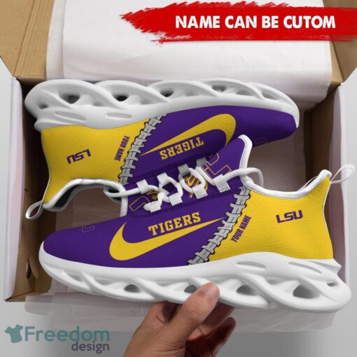 LSU Tigers Custom Name Limited Max Soul Shoes Sneakers For Sports Fans Gift Product Photo 5