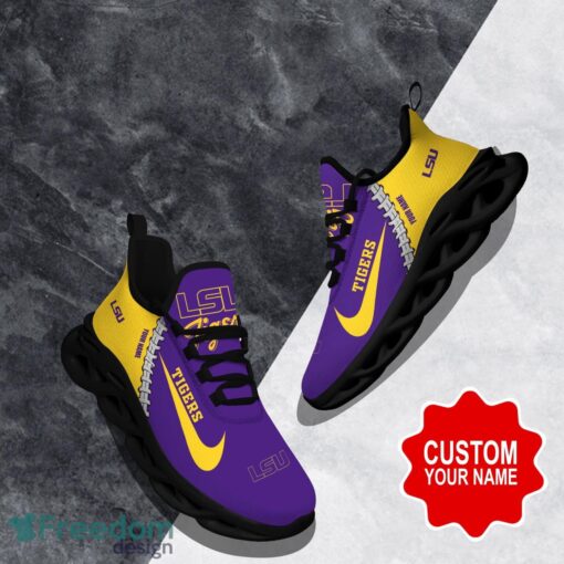 LSU Tigers Custom Name Limited Max Soul Shoes Sneakers For Sports Fans Gift Product Photo 1