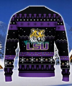 LSU Tigers Santa Claus Ugly Christmas Sweater Christmas Gift 3D Sweater Product Photo 2