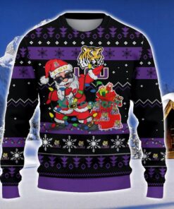 LSU Tigers Santa Claus Ugly Christmas Sweater Christmas Gift 3D Sweater