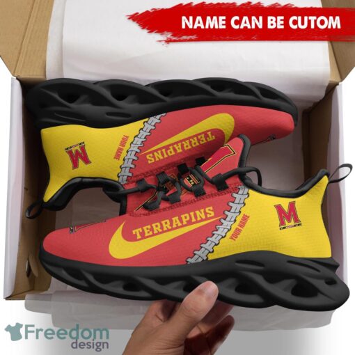 Maryland Terrapins Custom Name Limited Max Soul Shoes Sneakers For Sports Fans Gift Product Photo 2