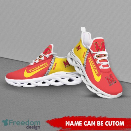 Maryland Terrapins Custom Name Limited Max Soul Shoes Sneakers For Sports Fans Gift Product Photo 4