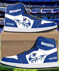 Memphis Tigers Air Jordan 1 Shoes Sport Hightop Sneakers For Men And Women Custom Name