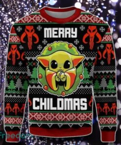 Merry Childmas Cute Baby Yoda Xmas Star Wars Ugly Sweater Unique Gift