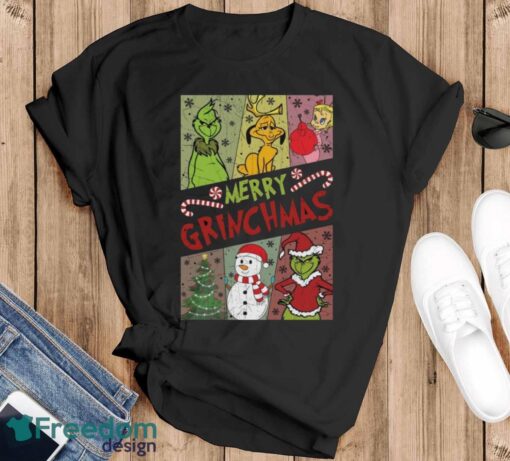 Merry Grinchmas Shirt Christmas Grinch Tee - Black T-Shirt