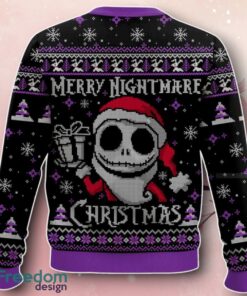 Merry Nightmare Christmas Jack Skellington Ugly Sweater The Perfect Gift Product Photo 2