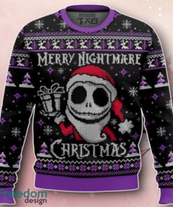 Merry Nightmare Christmas Jack Skellington Ugly Sweater The Perfect Gift Merry Nightmare Christmas Jack Skellington Ugly Sweater The Perfect Gift