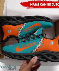 Miami Dolphins Custom Name Limited Max Soul Shoes Sneakers For Sports Fans Gift Product Photo 2