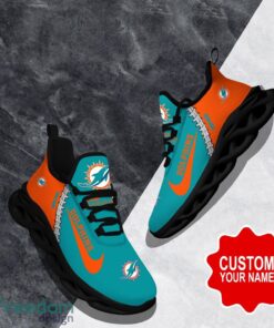 Miami Dolphins Custom Name Limited Max Soul Shoes Sneakers For Sports Fans Gift Product Photo 1