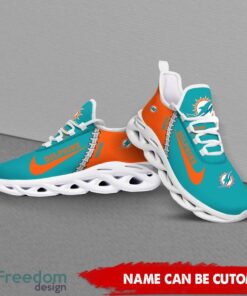 Miami Dolphins Custom Name Limited Max Soul Shoes Sneakers For Sports Fans Gift Product Photo 4