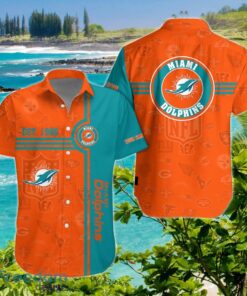 Miami Dolphins Hawaiian Shirt Custom Name Impressive Gift