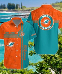 Miami Dolphins Hawaiian Shirt Custom Name Unique Gift