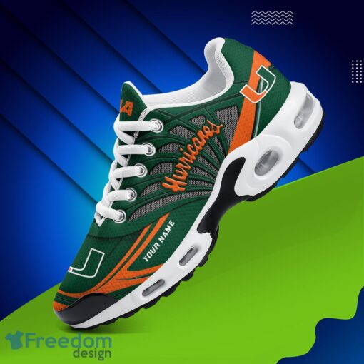 Miami Hurricanes Air Cushion Sports Shoes Custom Name Gift For Fans Men Women Shoes Product Photo 1