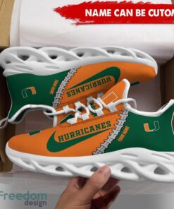 Miami Hurricanes Custom Name Limited Max Soul Shoes Sneakers For Sports Fans Gift Product Photo 5