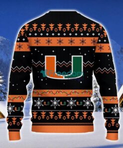Miami Hurricanes Santa Claus Ugly Christmas Sweater Christmas Gift 3D Sweater Product Photo 2