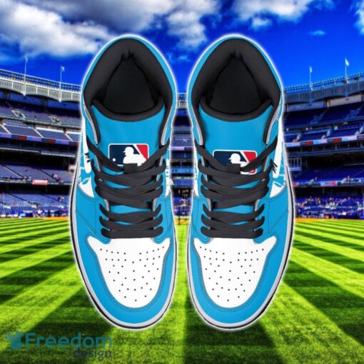 Miami Marlins Air Jordan 1 Shoes Sport Hightop Sneakers For Men And Women Custom Name Product Photo 3