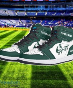 Michigan State Spartans Air Jordan 1 Shoes Sport Hightop Sneakers For Men And Women Custom Name Product Photo 2