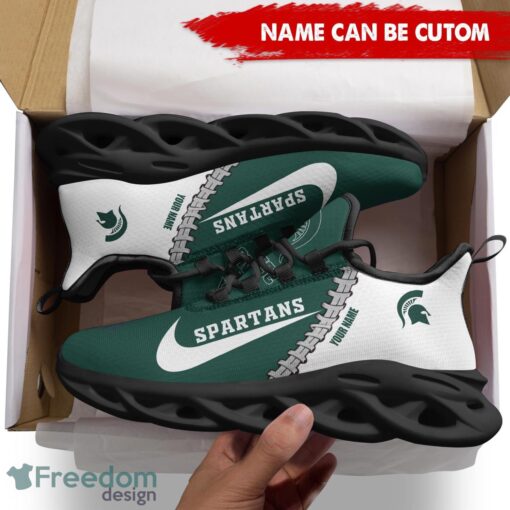 Michigan State Spartans Custom Name Limited Max Soul Shoes Sneakers For Sports Fans Gift Product Photo 2