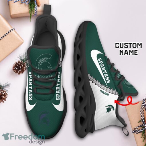 Michigan State Spartans Custom Name Limited Max Soul Shoes Sneakers For Sports Fans Gift Product Photo 3