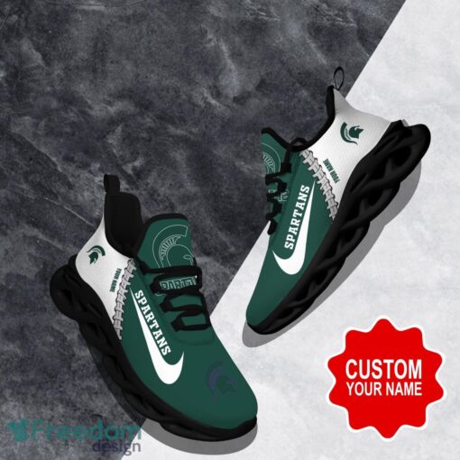 Michigan State Spartans Custom Name Limited Max Soul Shoes Sneakers For Sports Fans Gift Product Photo 1