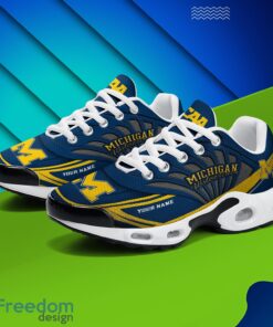 Michigan Wolverines Air Cushion Sports Shoes Custom Name Gift For Fans Men Women Shoes Product Photo 2