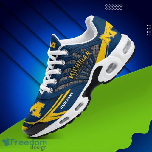 Michigan Wolverines Air Cushion Sports Shoes Custom Name Gift For Fans Men Women Shoes Product Photo 1