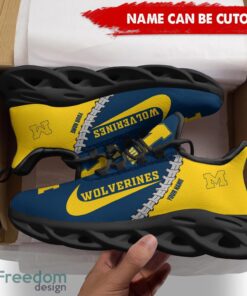 Michigan Wolverines Custom Name Limited Max Soul Shoes Sneakers For Sports Fans Gift Product Photo 2