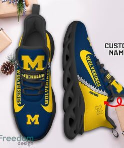 Michigan Wolverines Custom Name Limited Max Soul Shoes Sneakers For Sports Fans Gift Product Photo 3