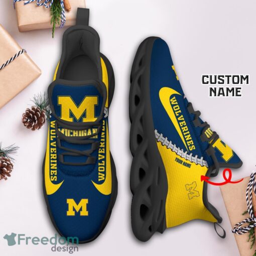 Michigan Wolverines Custom Name Limited Max Soul Shoes Sneakers For Sports Fans Gift Product Photo 3