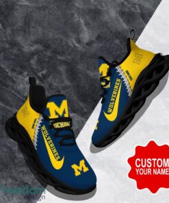 Michigan Wolverines Custom Name Limited Max Soul Shoes Sneakers For Sports Fans Gift