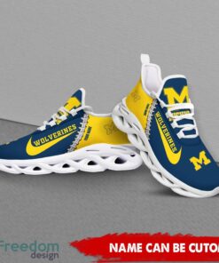 Michigan Wolverines Custom Name Limited Max Soul Shoes Sneakers For Sports Fans Gift Product Photo 4