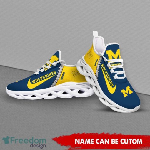 Michigan Wolverines Custom Name Limited Max Soul Shoes Sneakers For Sports Fans Gift Product Photo 4