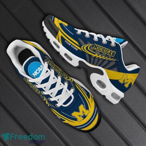 Michigan Wolverines TN Shoes Custom Name Shoes Fans Sneakers Shoes Product Photo 2