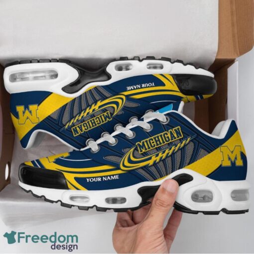 Michigan Wolverines TN Shoes Custom Name Shoes Fans Sneakers Shoes Product Photo 1