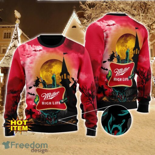 Miller High Life Halloween 3D Sweater Halloween Gift For Men And Women Product Photo 1