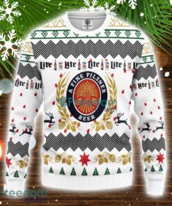 Miller Lite Beer Ugly Christmas Sweater Amazing Gift Family Christmas Gift