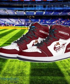 Minnesota Golden Gophers Air Jordan 1 Shoes Sport Hightop Sneakers For Men And Women Custom Name Product Photo 2