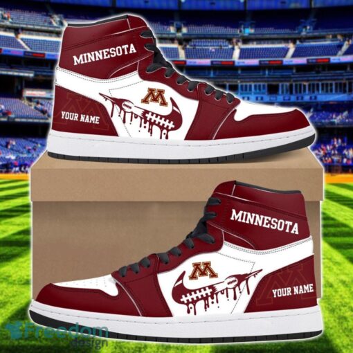 Minnesota Golden Gophers Air Jordan 1 Shoes Sport Hightop Sneakers For Men And Women Custom Name Product Photo 1