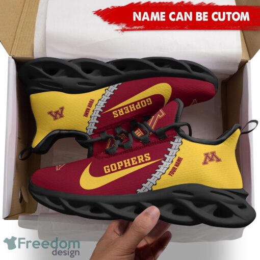 Minnesota Golden Gophers Custom Name Limited Max Soul Shoes Sneakers For Sports Fans Gift Product Photo 2