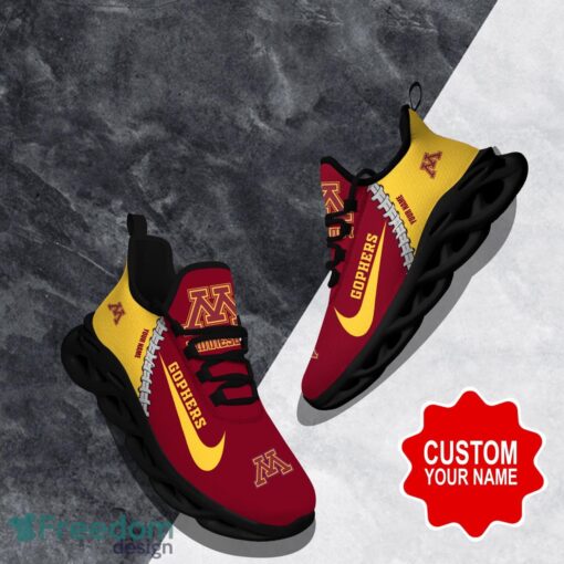 Minnesota Golden Gophers Custom Name Limited Max Soul Shoes Sneakers For Sports Fans Gift Product Photo 1