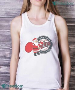 Minnesota Twins Santa Claus Logo T Shirt Product Photo 2