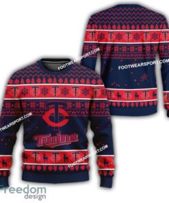 Minnesota Twins Xmas Pattern Ugly Christmas Sweater For Fans