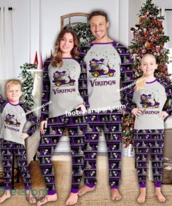 Minnesota Vikings Christmas Xmas Pajamas Set Family Gift Christmas