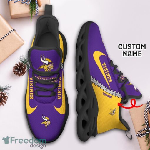 Minnesota Vikings Custom Name Limited Max Soul Shoes Sneakers For Sports Fans Gift Product Photo 3