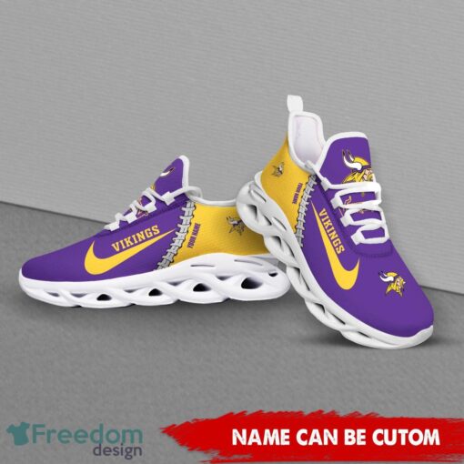 Minnesota Vikings Custom Name Limited Max Soul Shoes Sneakers For Sports Fans Gift Product Photo 4