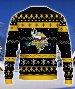 Minnesota Vikings Santa Claus Ugly Christmas Sweater Christmas Gift 3D Sweater Product Photo 2