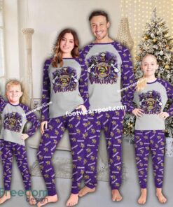 Minnesota Vikings Transfer Christmas Family Pajamas Set Kid Men Women
