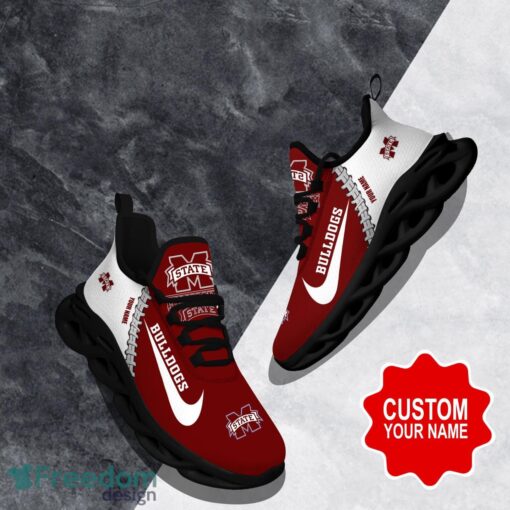 Mississippi State Bulldogs Custom Name Limited Max Soul Shoes Sneakers For Sports Fans Gift Product Photo 1