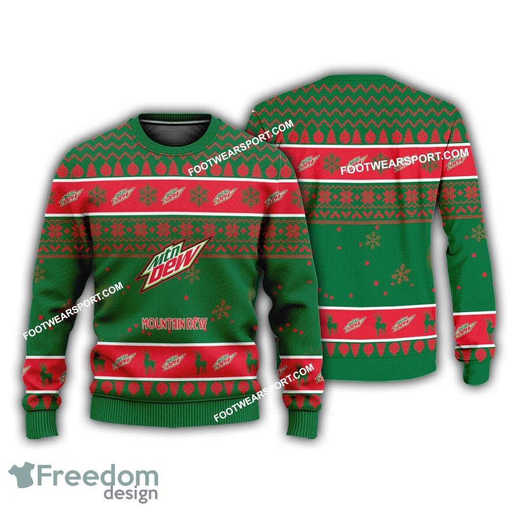 Mountain Dew Logo Merry Christmas Ugly Sweater For Fans image Mountain Dew Logo Merry Christmas Ugly Sweater For Fans - Mountain Dew Logo Merry Christmas Ugly Sweater For Fans