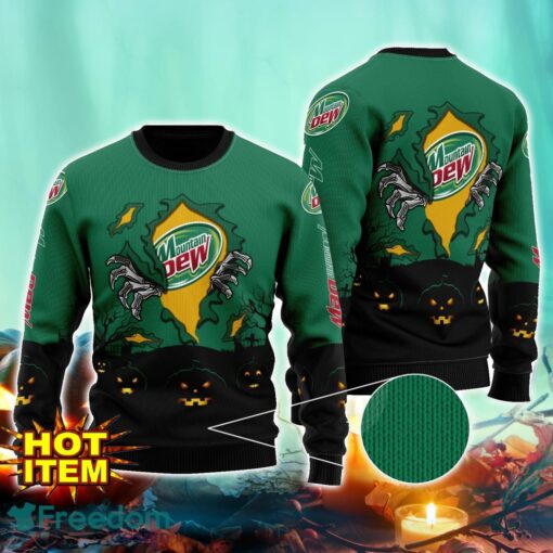 Mountain Dew Scary Night Halloween Hand Pull Out Halloween 3D Sweater For Men and Women Product Photo 1